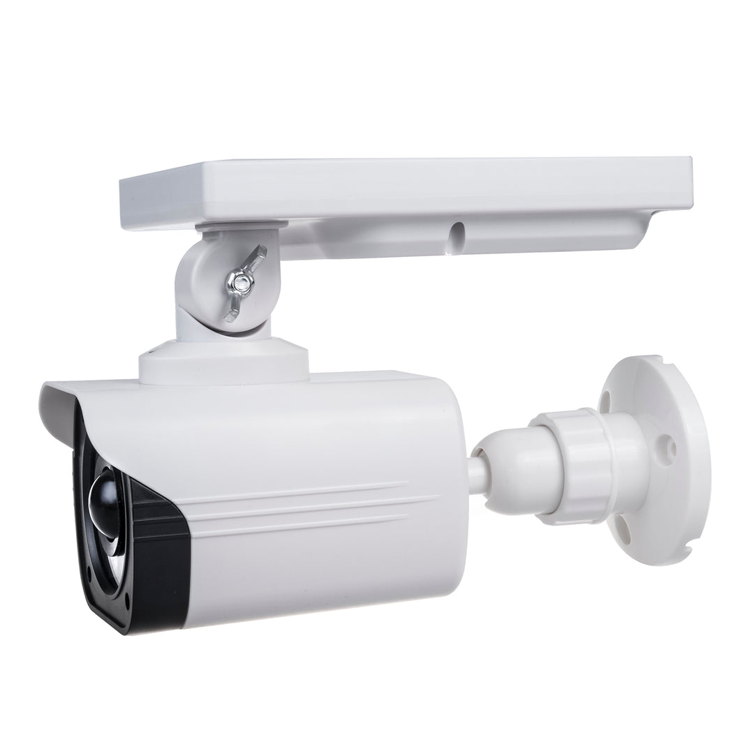 Solar-Kameraattrappe, blinkende LED, Bewegungssensor, LED-Beleuchtung, kostenloser Aufkleber, SOL1800S, 4 Stück