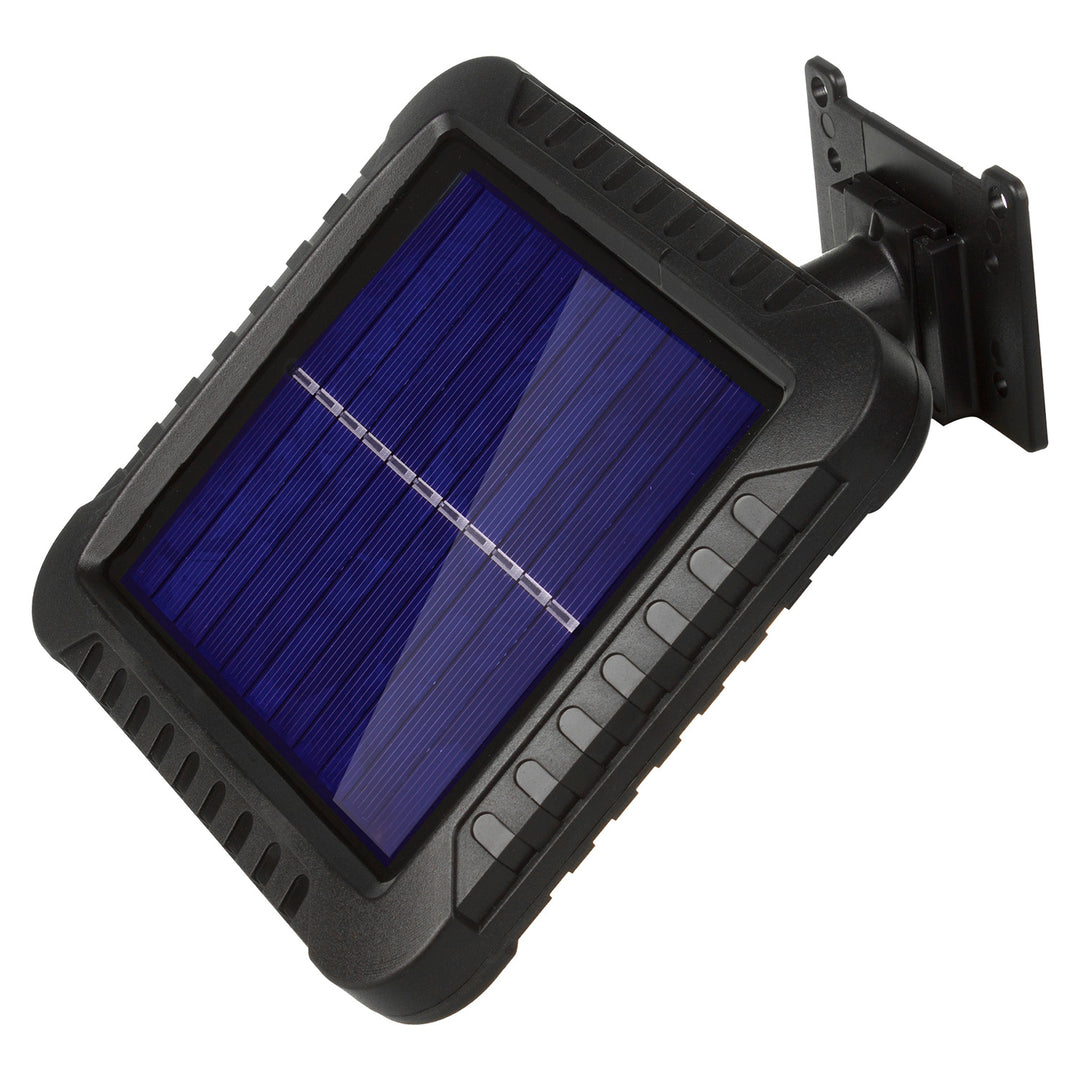 Solar-LED-Flutlicht mit Bewegungssensor Maclean, IP44, 5 W, 400 lm, 6000 K, Lithium-Akku 1300 mAh, 5,5 V DC MCE438, 4 Stück