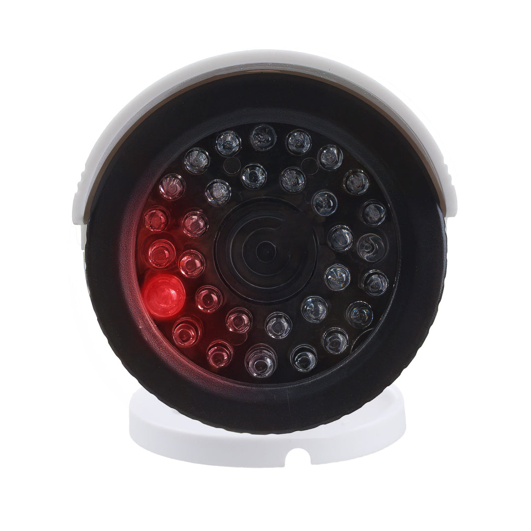 Attrappe einer Röhrenkamera, IR-LEDs, weiß, Stromversorgung 2xAA (im Lieferumfang enthalten), ABS, IR1800 W