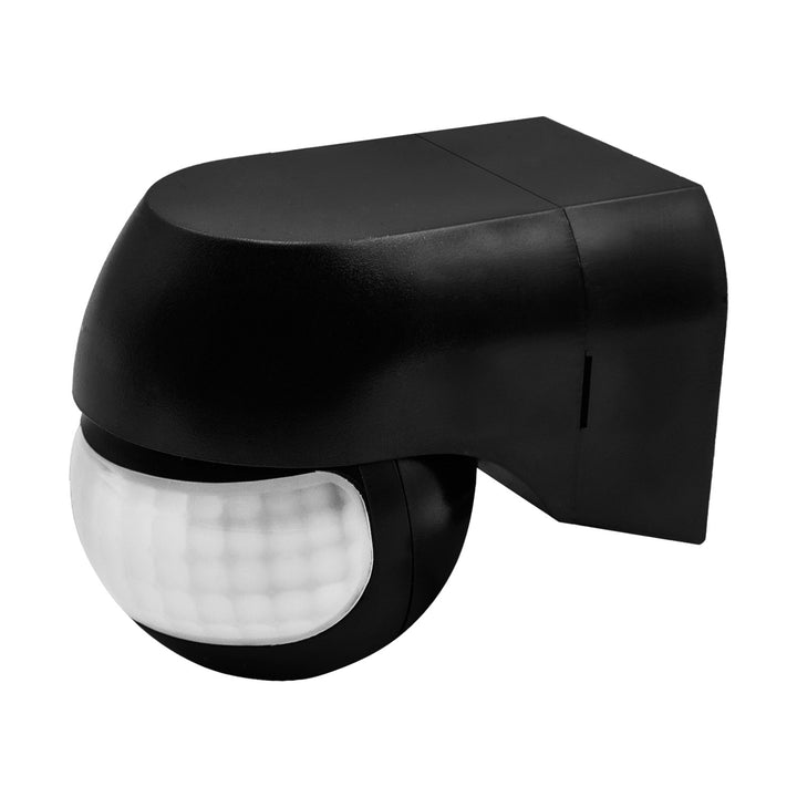 Maclean PIR-Bewegungsmelder 12–24 V, Infrarot, IP44, schwarz, Reichweite 12 m, max. Belastbarkeit 60/120 W, MCE623 B