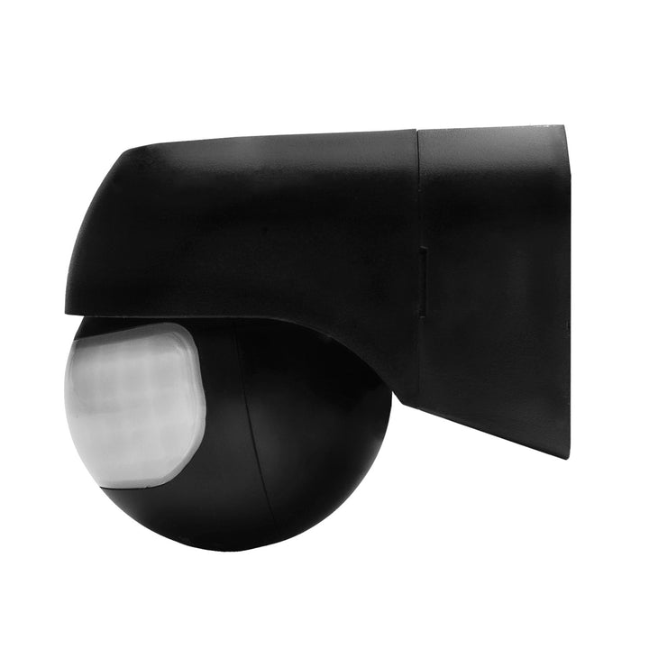 Maclean PIR-Bewegungsmelder 12–24 V, Infrarot, IP44, schwarz, Reichweite 12 m, max. Belastbarkeit 60/120 W, MCE623 B