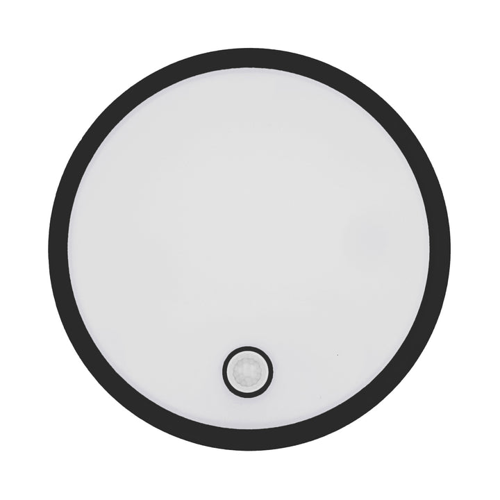 Maclean LED-Leuchte mit Bewegungsmelder, PIR-Sensor, schwarz, 10 W/15 W/18 W, IP65, einstellbare Farbtemperatur 3000/4000/6000 K, MCE535 B