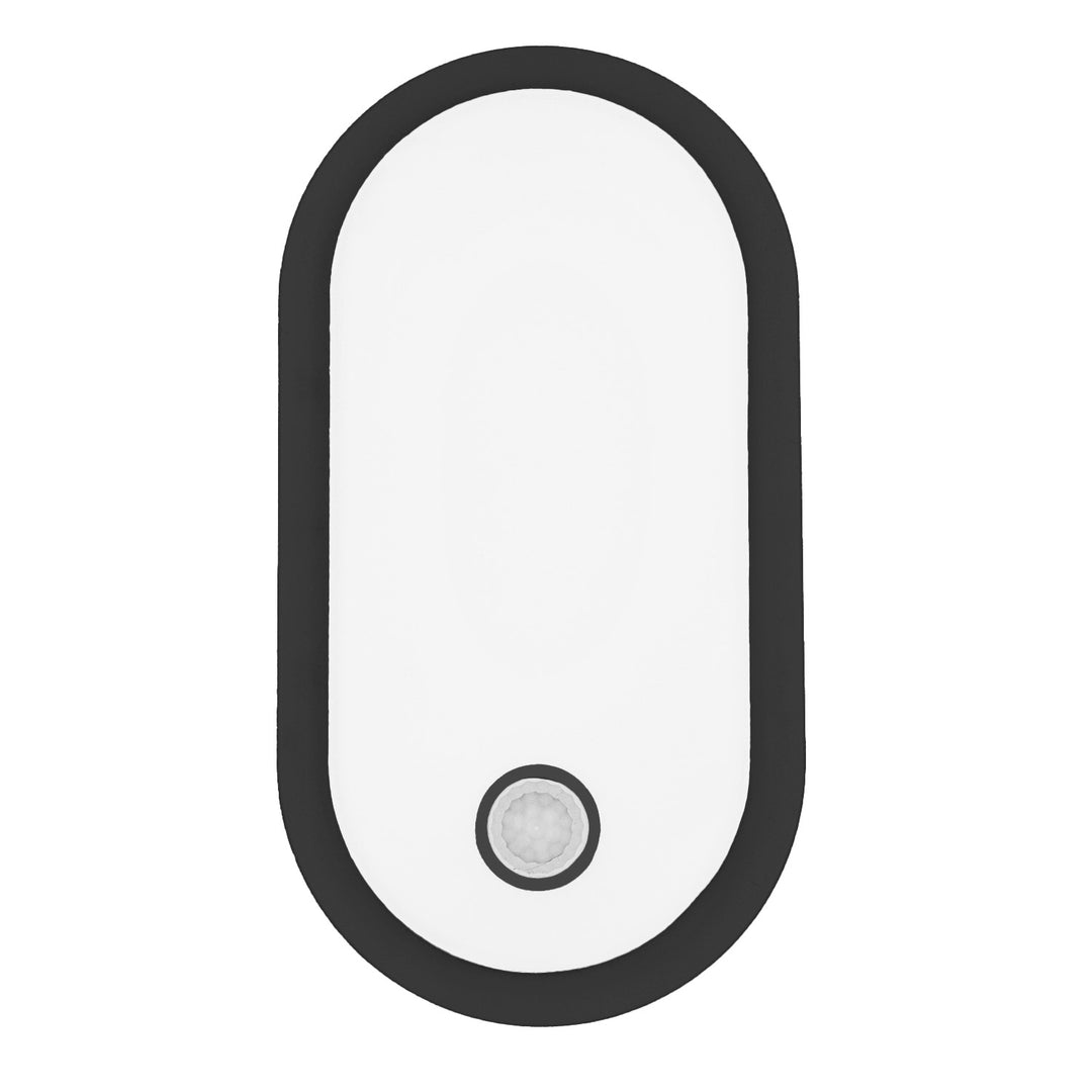 Maclean LED-Leuchte mit Bewegungsmelder, PIR-Sensor, schwarz, 10 W/15 W/18 W, IP65, einstellbare Farbtemperatur 3000/4000/6000 K, MCE534 B