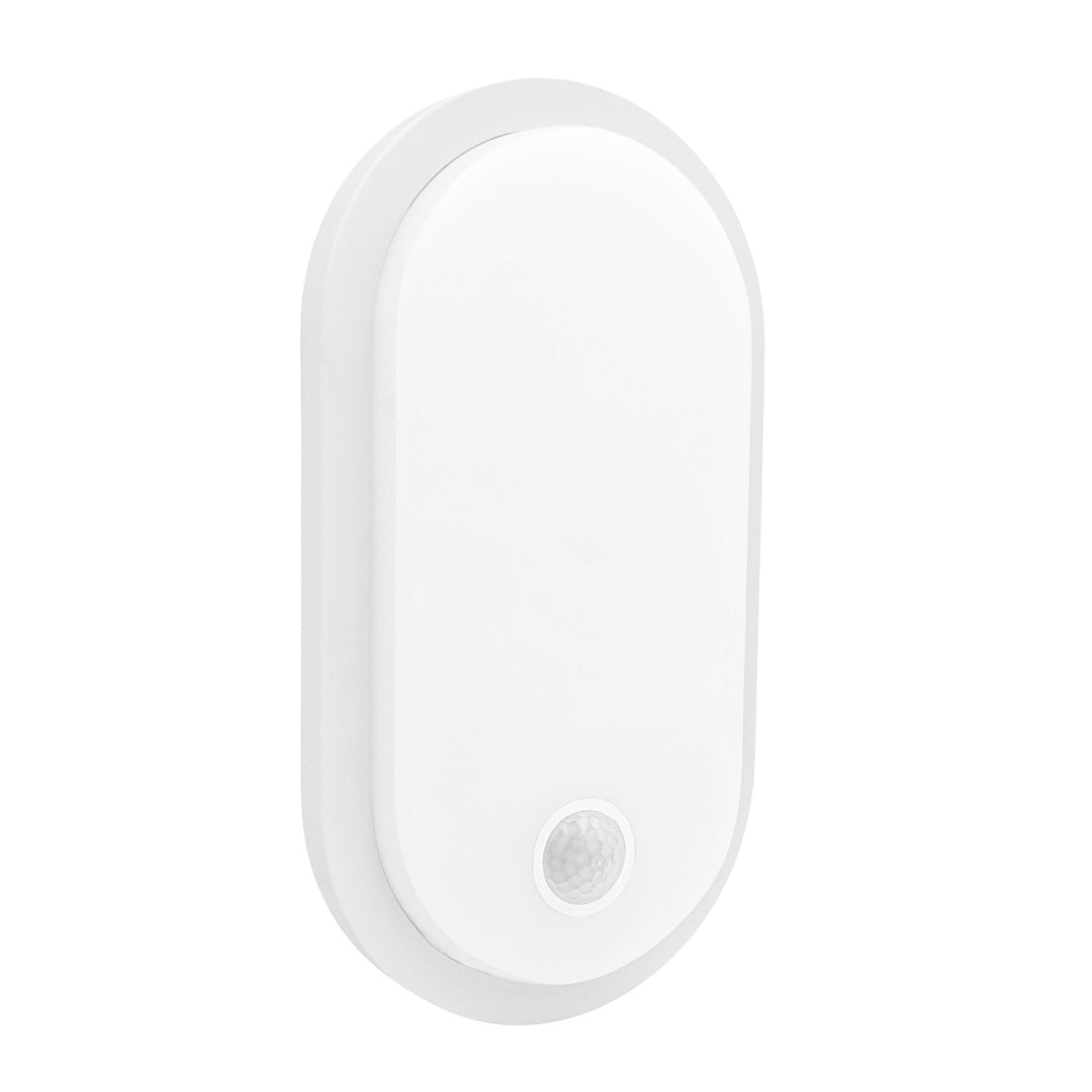 Maclean LED-Leuchte mit Bewegungsmelder, PIR-Sensor, weiß, 10 W/15 W/18 W, IP65, einstellbare Farbtemperatur 3000/4000/6000 K, MCE534 W