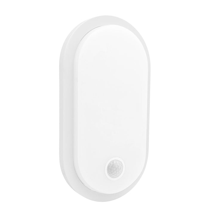 Maclean LED-Leuchte mit Bewegungsmelder, PIR-Sensor, weiß, 10 W/15 W/18 W, IP65, einstellbare Farbtemperatur 3000/4000/6000 K, MCE534 W
