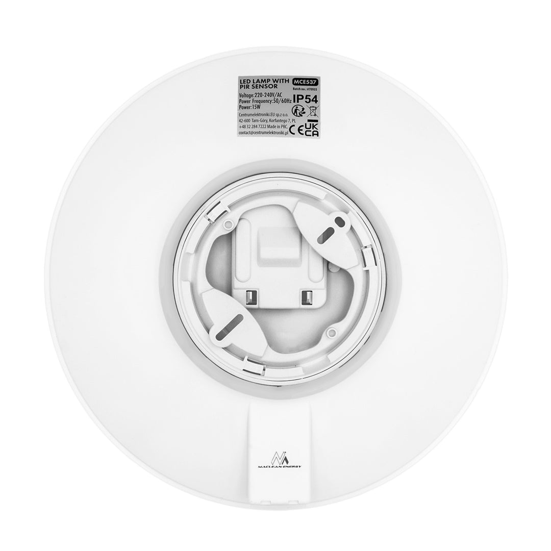 Maclean LED-Leuchte mit PIR-Sensor, Deckenleuchte, 15 W, 1300 lm, IP54, 220–240 V~, 50/60 Hz, MCE537