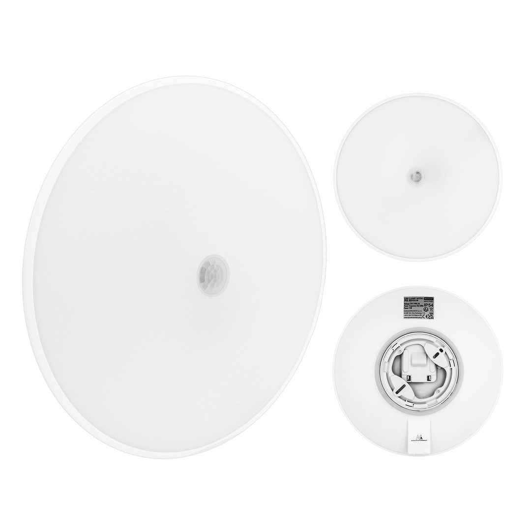 Maclean LED-Leuchte mit PIR-Sensor, Deckenleuchte, 15 W, 1300 lm, IP54, 220–240 V~, 50/60 Hz, MCE537