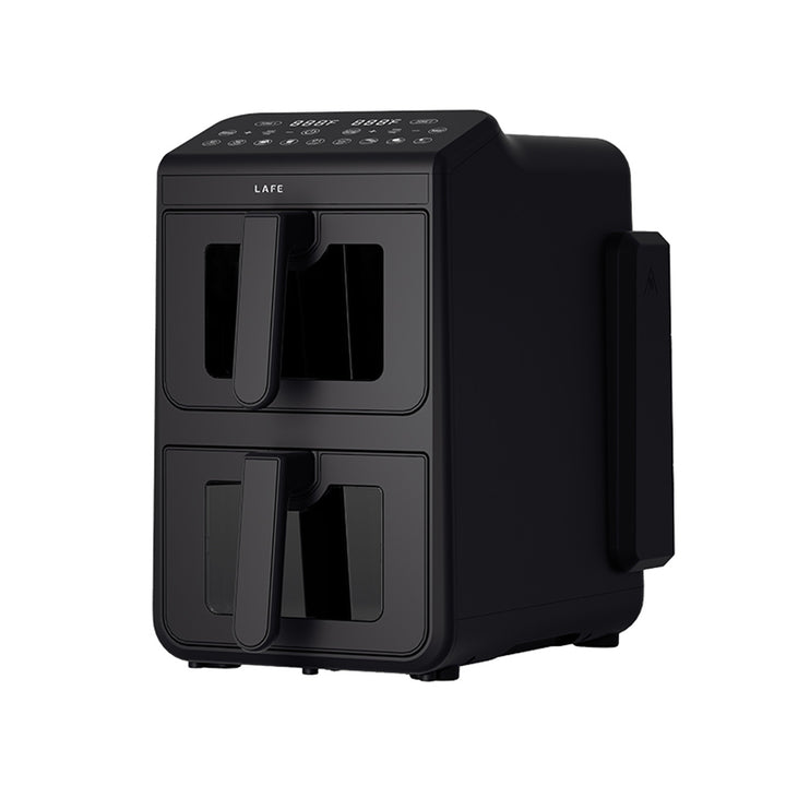 LAFE Fettfreie Fritteuse, Air Fryer, 2 Kammern 5 l, Leistung 2460 W, LCD-Display, Dual Fry