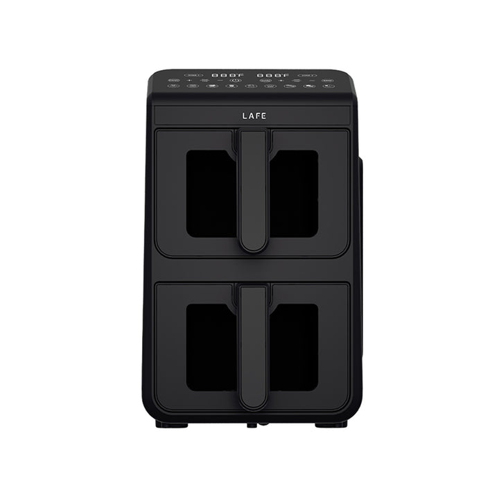LAFE Fettfreie Fritteuse, Air Fryer, 2 Kammern 5 l, Leistung 2460 W, LCD-Display, Dual Fry