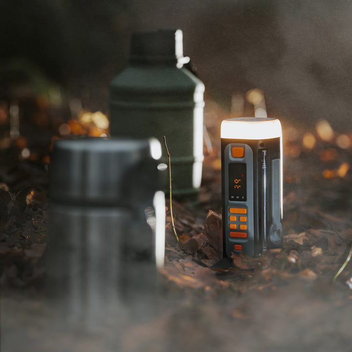 Adler Notfallradio mit Solarpanel, Kurbel und Powerbank, Bluetooth 5.0, 4-W-LED-Taschenlampe, 4500 mAh, AD 1920