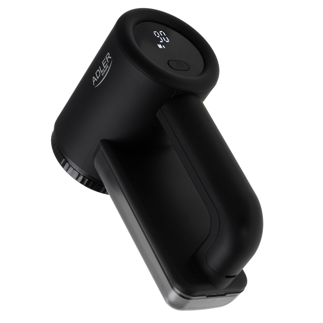 Adler Stoffrasierer, LCD-Display, 3 Geschwindigkeitsstufen, schwarz, AD 9617 black
