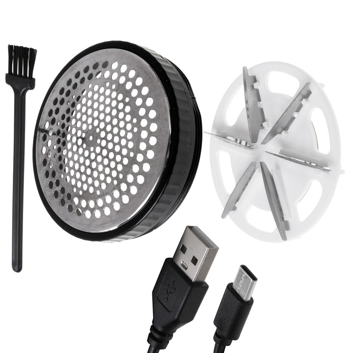 Adler Stoffrasierer, LCD-Display, 3 Geschwindigkeitsstufen, schwarz, AD 9617 black