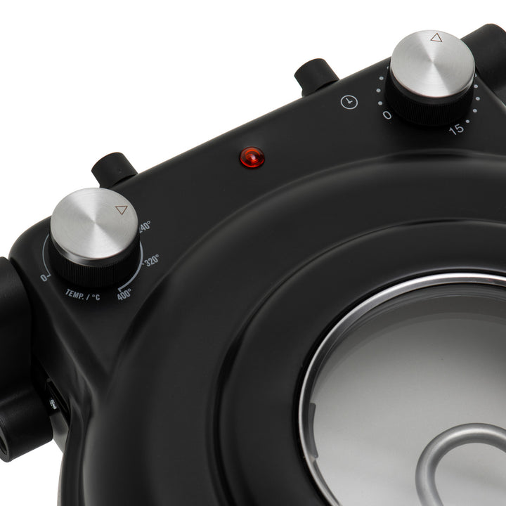 Adler Pizzaofen, Temperaturregelung bis 400 °C, Keramikstein, zwei Heizelemente, AD 6314