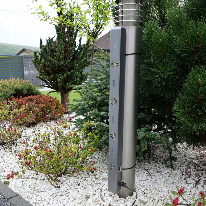 Repellent gegen Nagetiere, Marder, Mäuse, Ratten, Wiesel Viano, drei Stroboskop-Panels, vier Lautsprecher, Long Strob