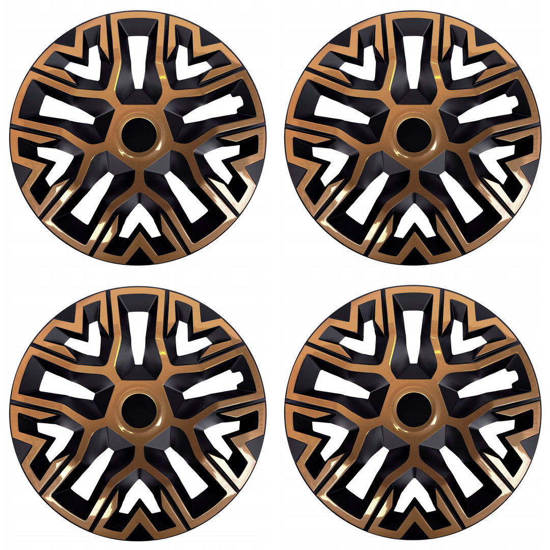 Universal-Radkappen 14'' NRM The Best Bicolor kupfer-schwarz 4 Stück