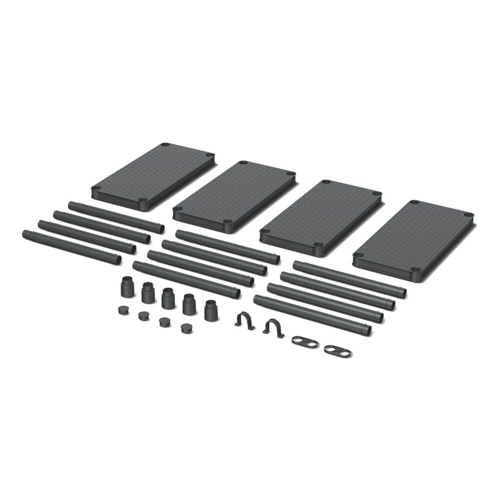 Regal Stackaro Solid 60 Kistenberg, max. Gesamtbelastung 185 kg, 4 Regalböden, Wandmontage, KSS60L4HD-S411