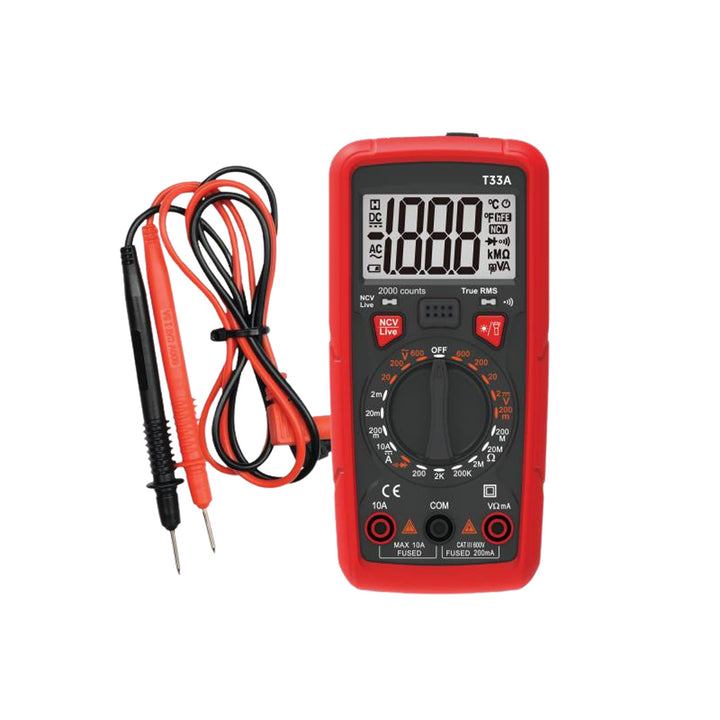 Universalmessgerät LTC, Taschenlampenfunktion, Diodentestfunktion, AC/DC 0-600 V, Magnethalterung, LXT33A