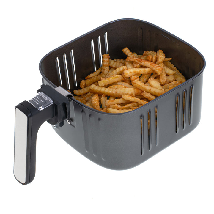 Fettfreie Fritteuse, 9 Programme, 5,0 l, Airfryer, Camry CR 6311 + Papier-Einsätze für die Fritteuse, 16 cm, biologisch abbaubar, 100 Stück