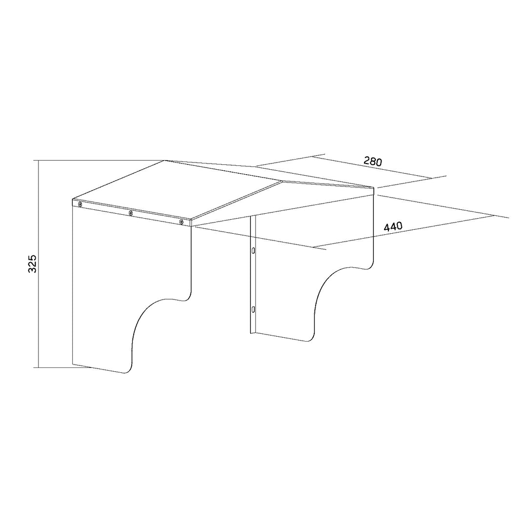 Abdeckung für Maclean-EV-Ladestation, Edelstahl, Maße 28 × 32,5 × 44 cm, MC-902