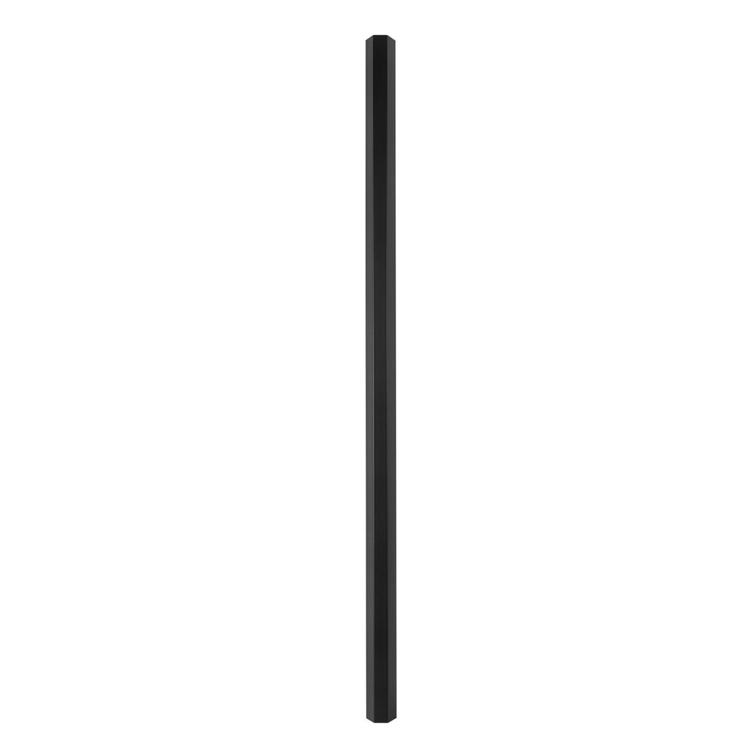 Maclean-Kabelabdeckleiste aus Aluminium, 33 x 18 x 750 mm, schwarz, MCTV-897 B
