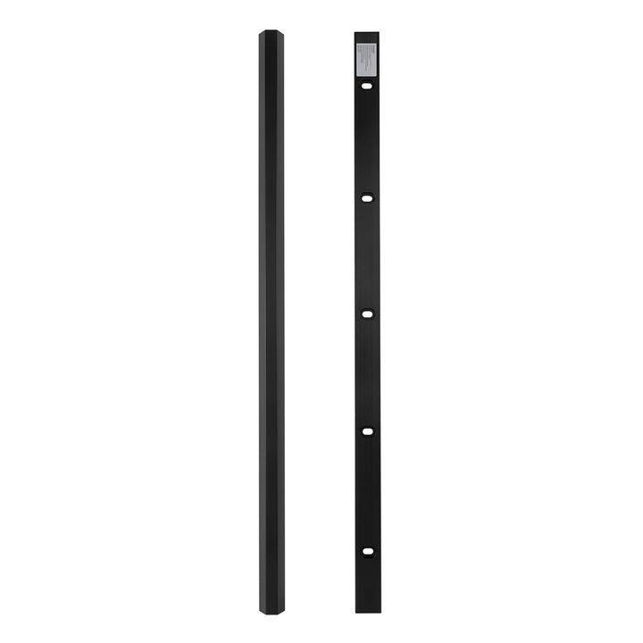 Maclean-Kabelabdeckleiste aus Aluminium, 33 x 18 x 750 mm, schwarz, MCTV-897 B