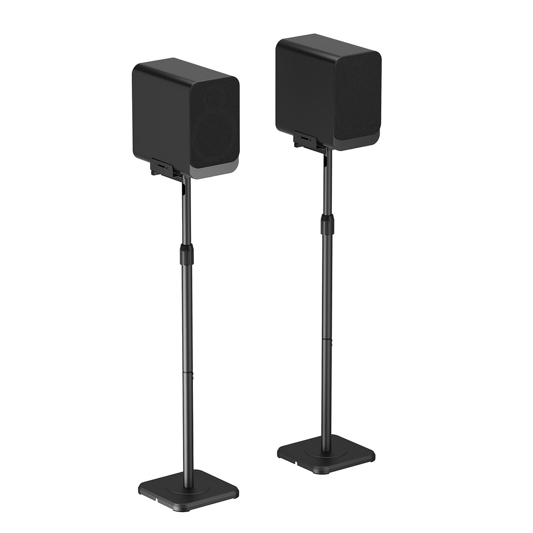 Set mit Maclean-Standfüßen für Lautsprecher, universell einsetzbar, vertikale und horizontale Verstellung +10° bis -10°, max. 5 kg, MC-916