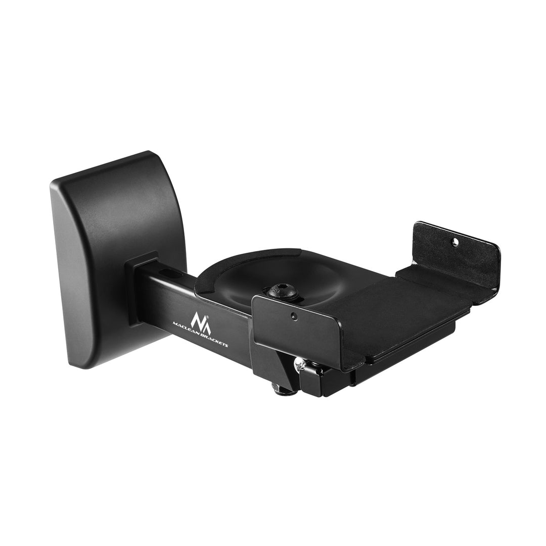 Halterungsset für Maclean-Lautsprecher, universell einsetzbar, vertikal verstellbar von +8° bis -8° und horizontal von +90° bis -90°, max. 15 kg, MC-917