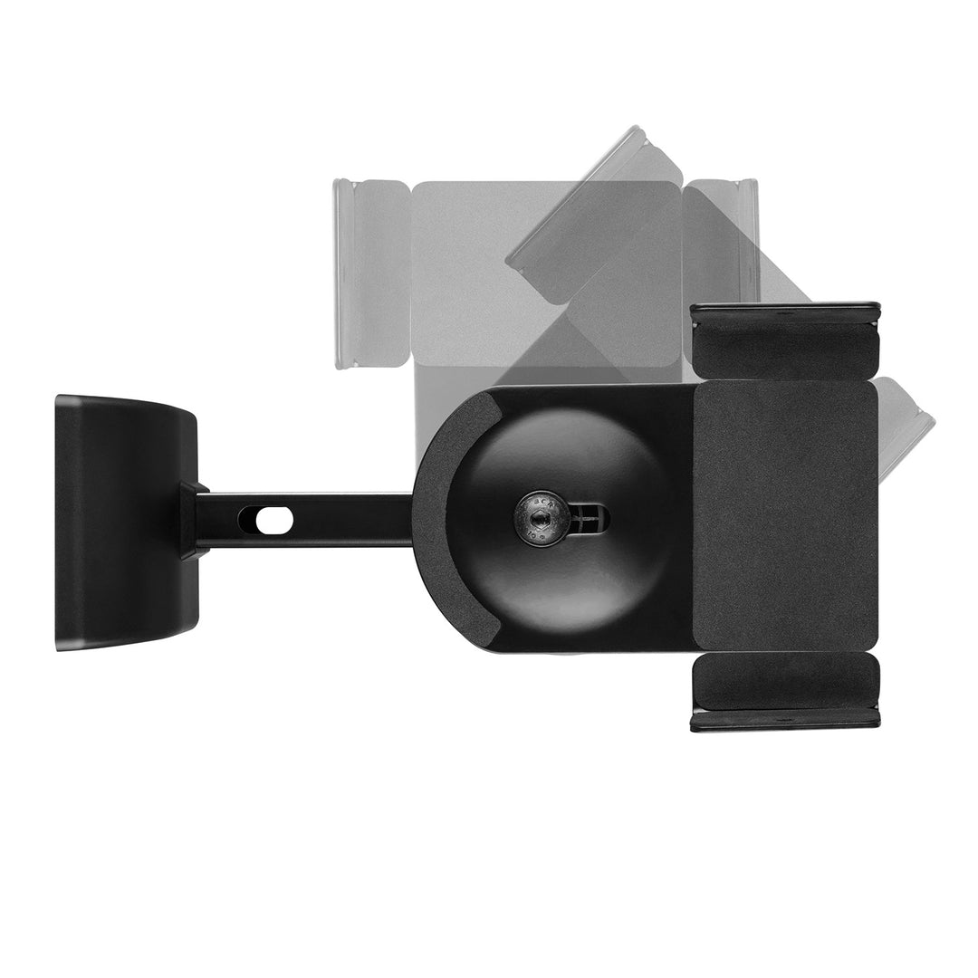 Halterungsset für Maclean-Lautsprecher, universell einsetzbar, vertikal verstellbar von +8° bis -8° und horizontal von +90° bis -90°, max. 15 kg, MC-917