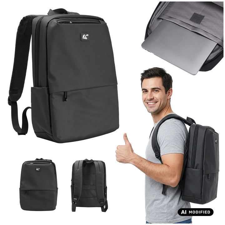 NanoRS Laptop-Rucksack, 15,6", schwarz, 41 x 29 x 4, wasserabweisend RS202 B
