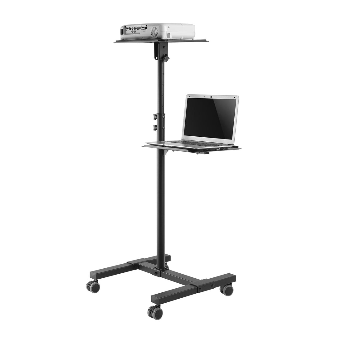 Moble Projektor-/Laptop-Tisch „Maclean“, höhenverstellbar, aus Stahl, max. 10 kg, MC-207