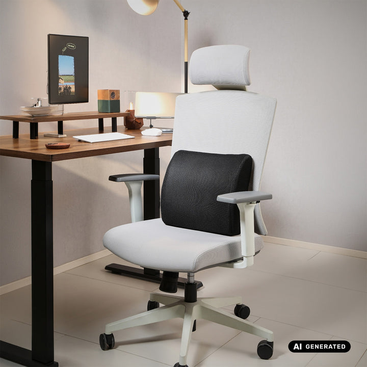 Promedix-Lendenkissen aus Memory-Schaum, 34 x 31 x 12 cm, Schaumdichte: 50D, PR-216