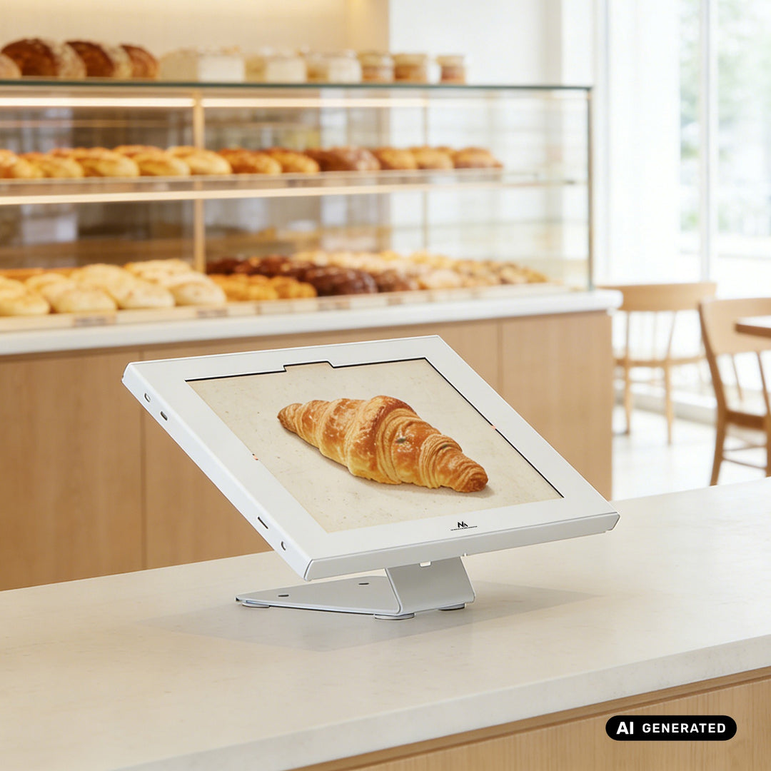 Maclean-Werbehalterung für Tablets, mit Verriegelung, 12,4"-13", iPad Air/Pro, Samsung Tab S10+/S9+/S8+/S7+, 257 x 350 x 22 mm, MC-956 W