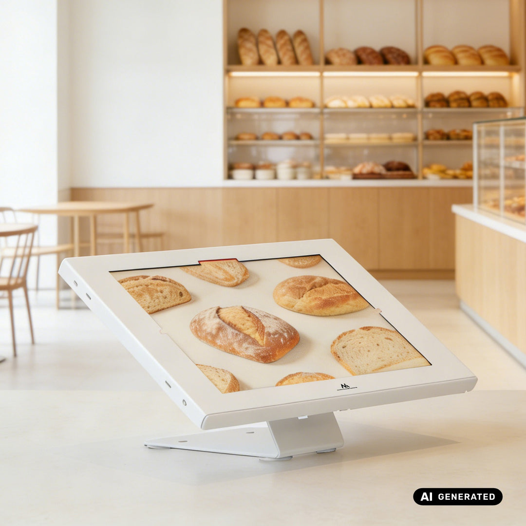 Maclean-Werbehalterung für Tablets, mit Verriegelung, 12,4"-13", iPad Air/Pro, Samsung Tab S10+/S9+/S8+/S7+, 257 x 350 x 22 mm, MC-956 W