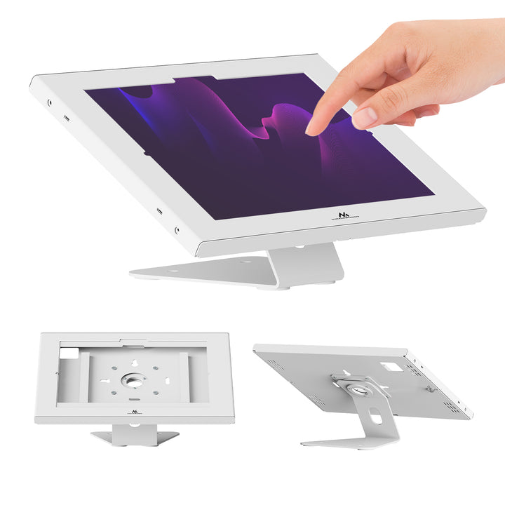 Maclean-Werbehalterung für Tablets, mit Verriegelung, 12,4"-13", iPad Air/Pro, Samsung Tab S10+/S9+/S8+/S7+, 257 x 350 x 22 mm, MC-956 W