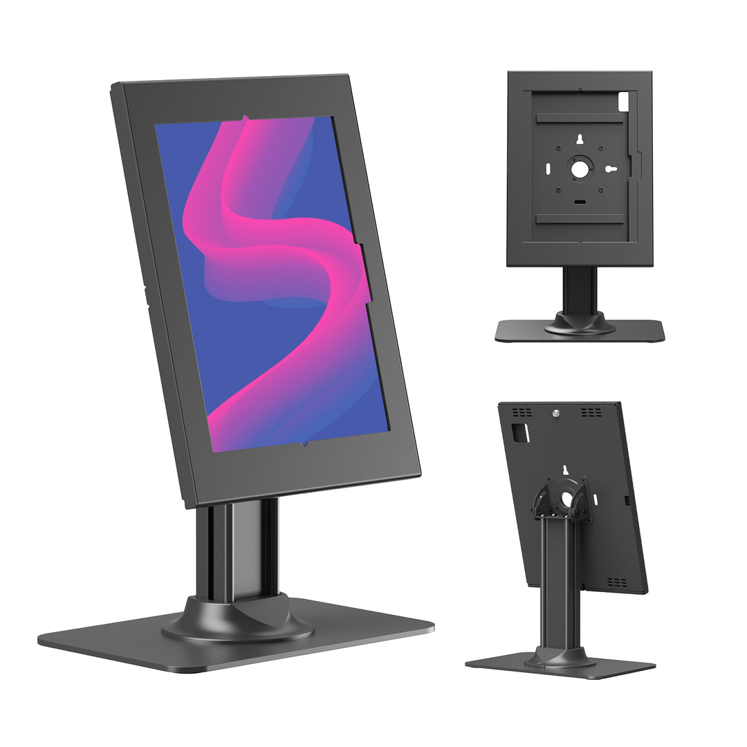 Maclean-Tablet-Halterung mit Verriegelung. 12,4"–13", iPad Air/Pro, Samsung Tab S10+/S9+/S8+/S7+, 257 × 350 × 22 mm, MC-958 B