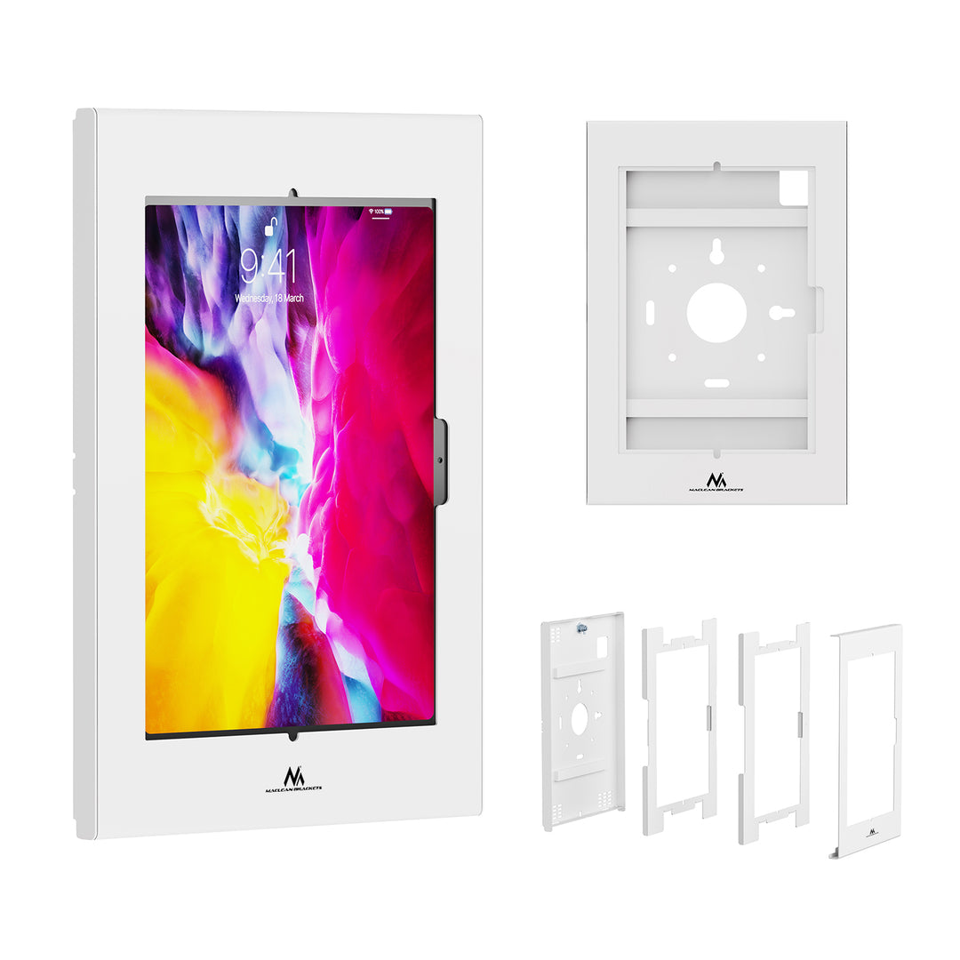 Maclean-Werbehalterung für Tablets, mit Verriegelung, 10,9"-11", iPad Air/Pro, Samsung Tab A- und S-Serie, 220 × 323 × 22 mm, MC-955 W