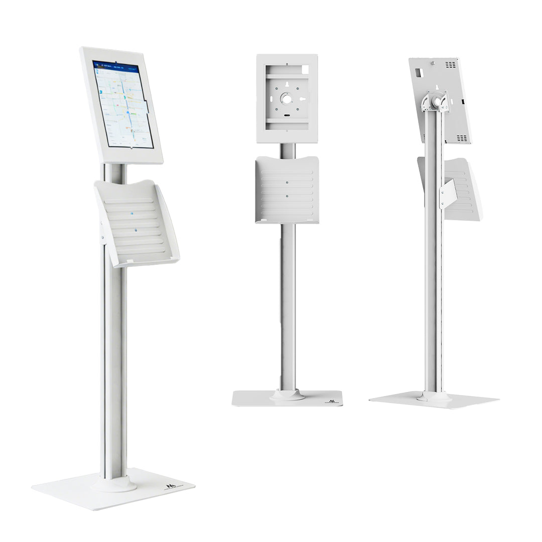 Maclean-Werbehalterung für Tablets, mit Verriegelung, 10,9"–11", iPad Air/Pro, Samsung Tab A- und S-Serie, 220 × 323 × 22 mm, MC-960 W