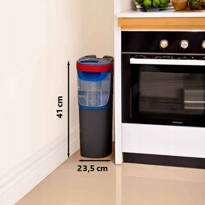 Vileda H2prO Flachmopp, 100 % Trennung von sauberem und schmutzigem Wasser, zwei Behälter, 3 Mikrofaser-Aufsätze, 360°-Drehkopf, 175774