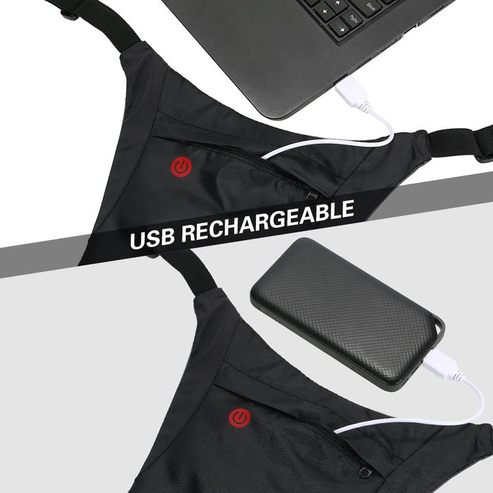 Rucksack mit LED-Signalleuchte, mit Fernbedienung, wasserdicht: Fernbedienung IPx5, Rucksack IPX2 + universelle Sportgurte, für Handy, Kamera, GoPro-Kamera und andere Geräte, drehbarer Halter, MC-294