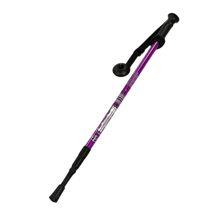 Nordic Walking Stöcke aus Aluminium, 65–135 cm, teleskopisch, violett