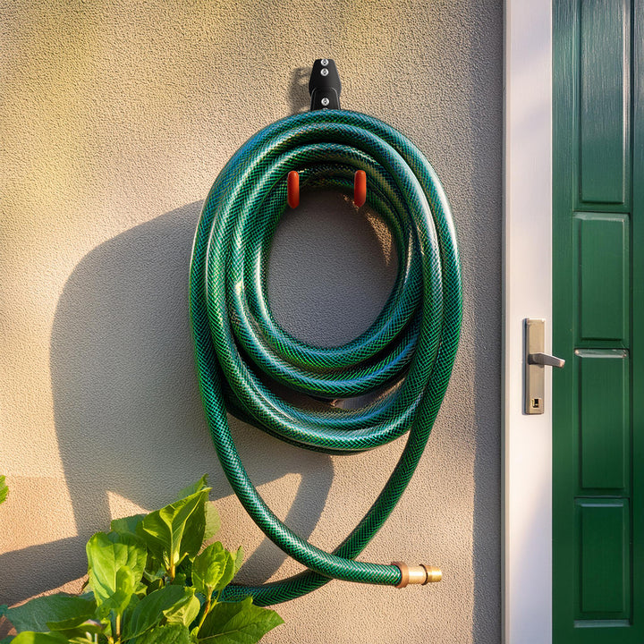 Maclean Wandhalterung/-aufhänger für Reifen, Gartengeräte, Leitern, Schläuche, Fahrräder, max. Belastung 25 kg, MC-444, 3 Stück