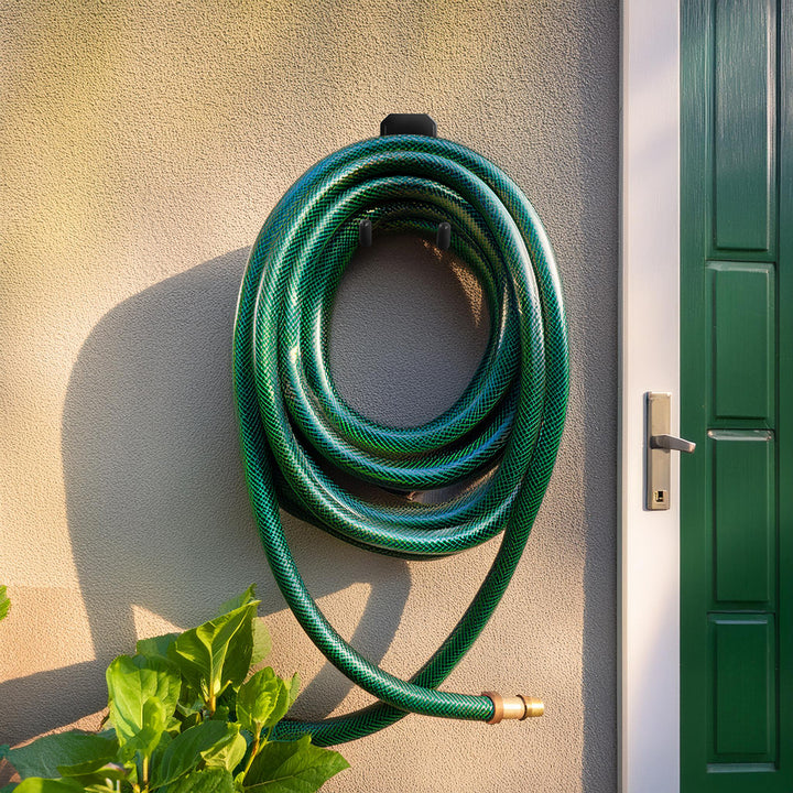 Maclean Wandhalterung/Aufhänger für Reifen, Gartengeräte, Leitern, Schläuche, Fahrräder, Stahl, max. Belastung 35 kg, MC-440, 2 Stück