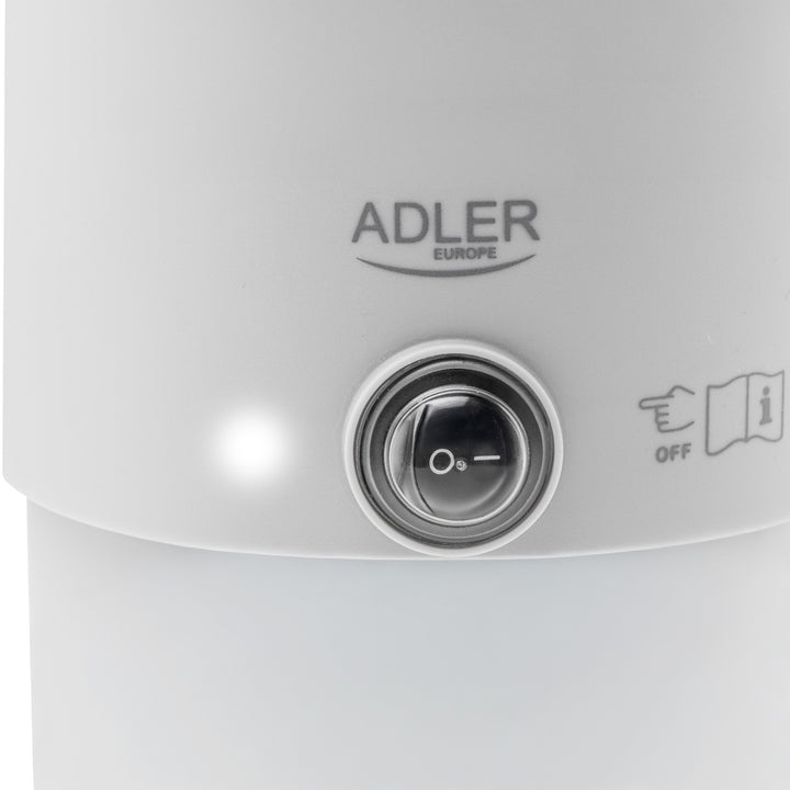 Adler Wasserkocher, Reise-Wasserkocher, doppelwandig, Fassungsvermögen 0,8 l, Leistung max. 650 W, grau, AD 1388