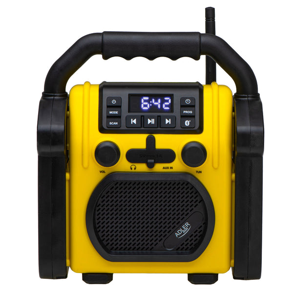Baustellenradio Adler, Bluetooth 5.1, IPX 54, Leistung 10 W, AD 1911