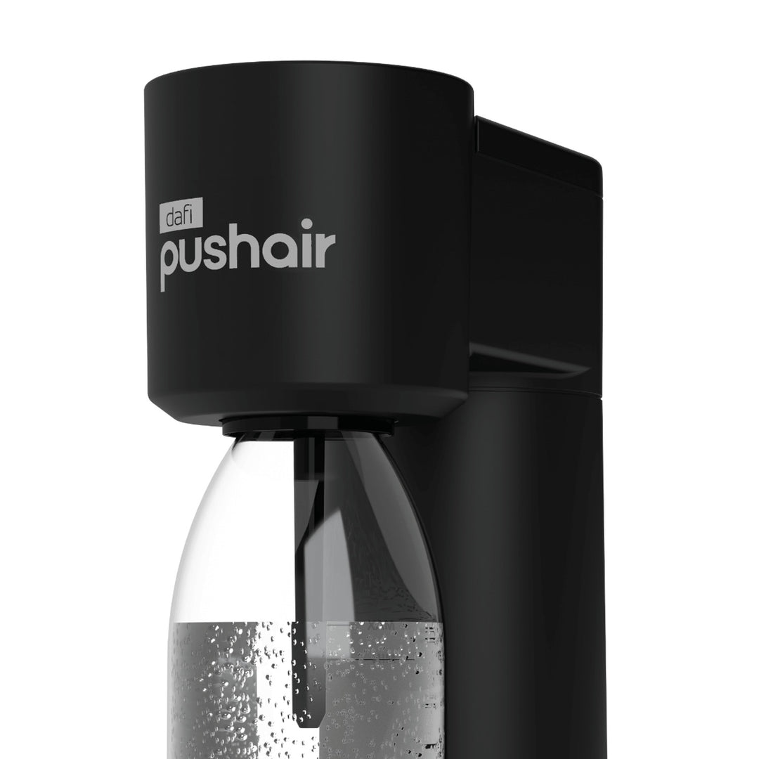 Dafi Push Air Karbonisator, Farbe: Schwarz, im Lieferumfang enthalten: 2 Flaschen à 0,7 l und eine CO₂-Kartusche