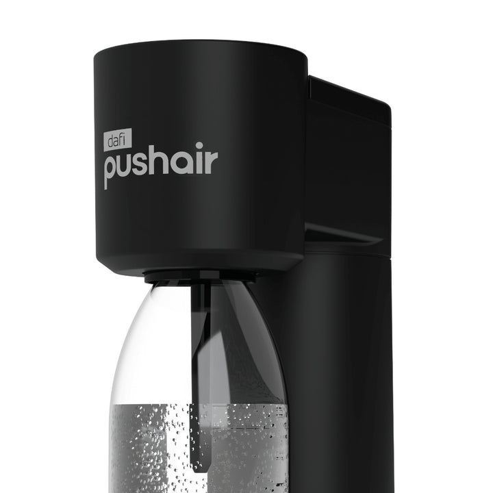 Dafi Push Air Karbonisator, Farbe: Schwarz, im Lieferumfang enthalten: 2 Flaschen à 0,7 l und eine CO₂-Kartusche