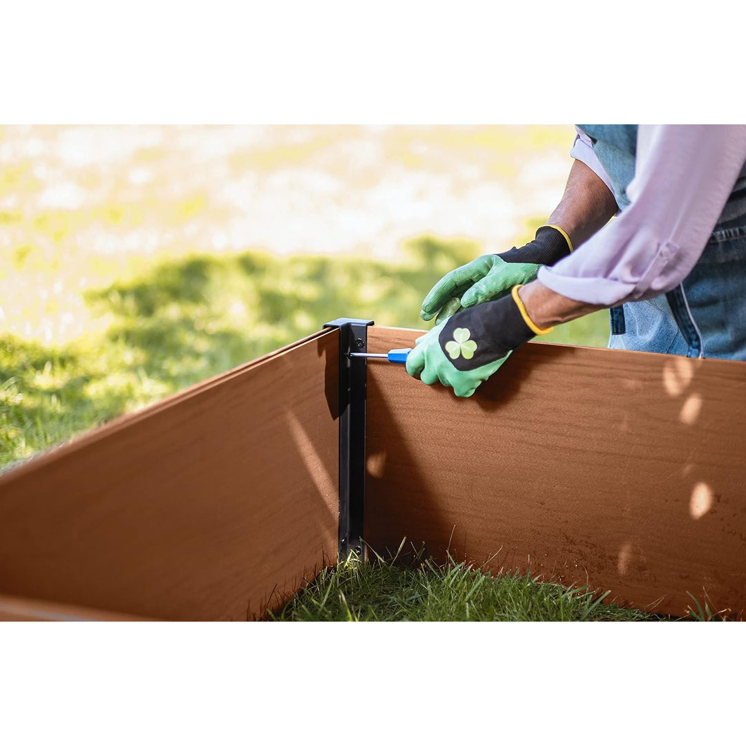 Gartenumrandung Keter Maple, Kunststoff, Farbe Braun, Maße 106 x 106 x 32 cm, witterungsbeständig, 249299