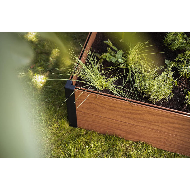 Gartenumrandung Keter Maple, Kunststoff, Farbe Braun, Maße 106 x 106 x 32 cm, witterungsbeständig, 249299