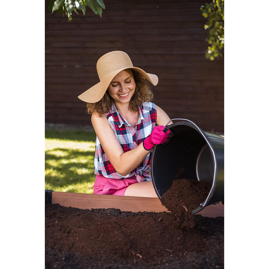 Gartenumrandung Keter Maple, Kunststoff, Farbe Braun, Maße 106 x 106 x 32 cm, witterungsbeständig, 249299