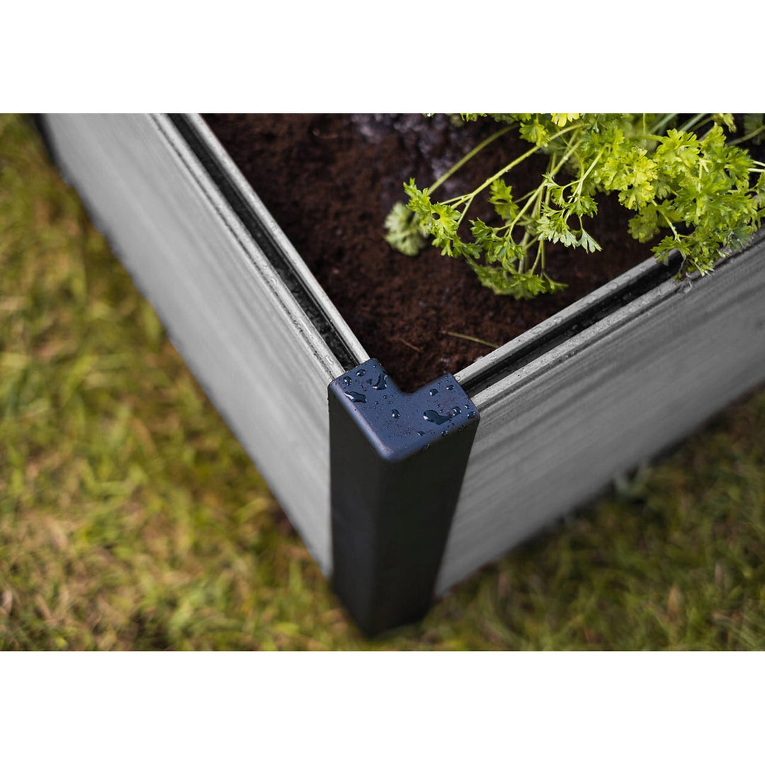 Gartenumrandung Keter Maple, Kunststoff, Farbe grau, Maße 106 x 106 x 32 cm, witterungsbeständig, 249298